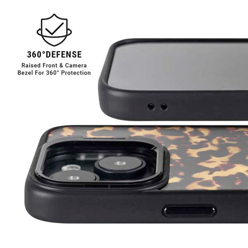 Tortoise Shell iPhone 14 Kickstand Case